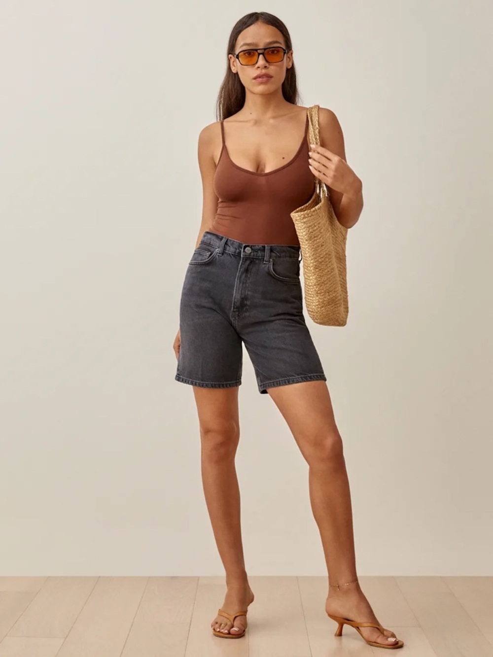 Reformation Sammie High Rise Relaxed Jean Shorts